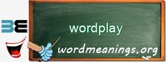 WordMeaning blackboard for wordplay